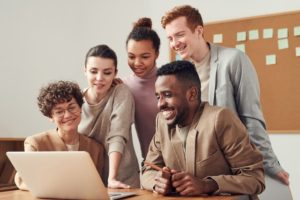 Empleados felices
